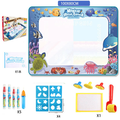 underwater world theme doodle mat for toddlers
