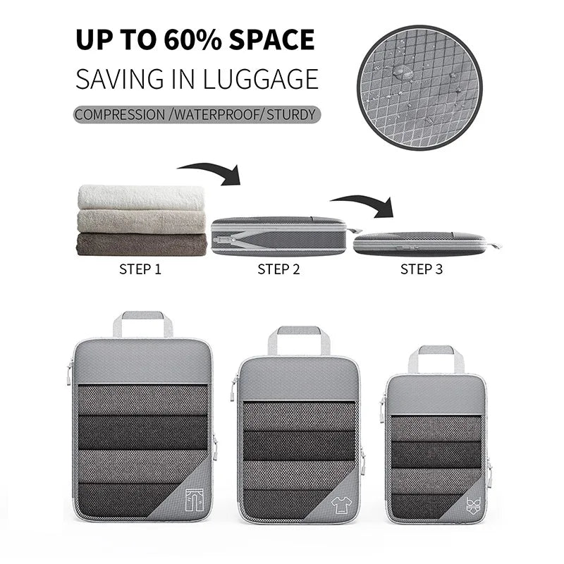 "Lightweight luggage organiser for clothes and shoes"