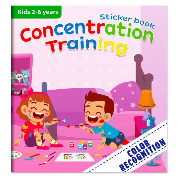 reusable sticker book with cartoon animal scenes
88