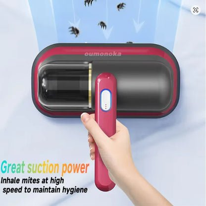 powerful suction vacuum removes dust mites and bacteria