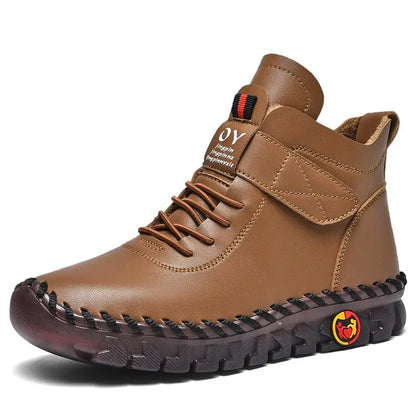 "High top cotton boots with lace closure for women"