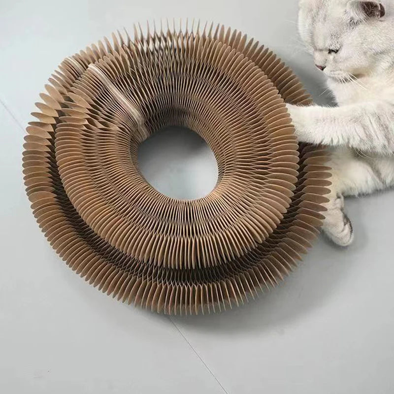 "cat toy scratcher prevents furniture damage"