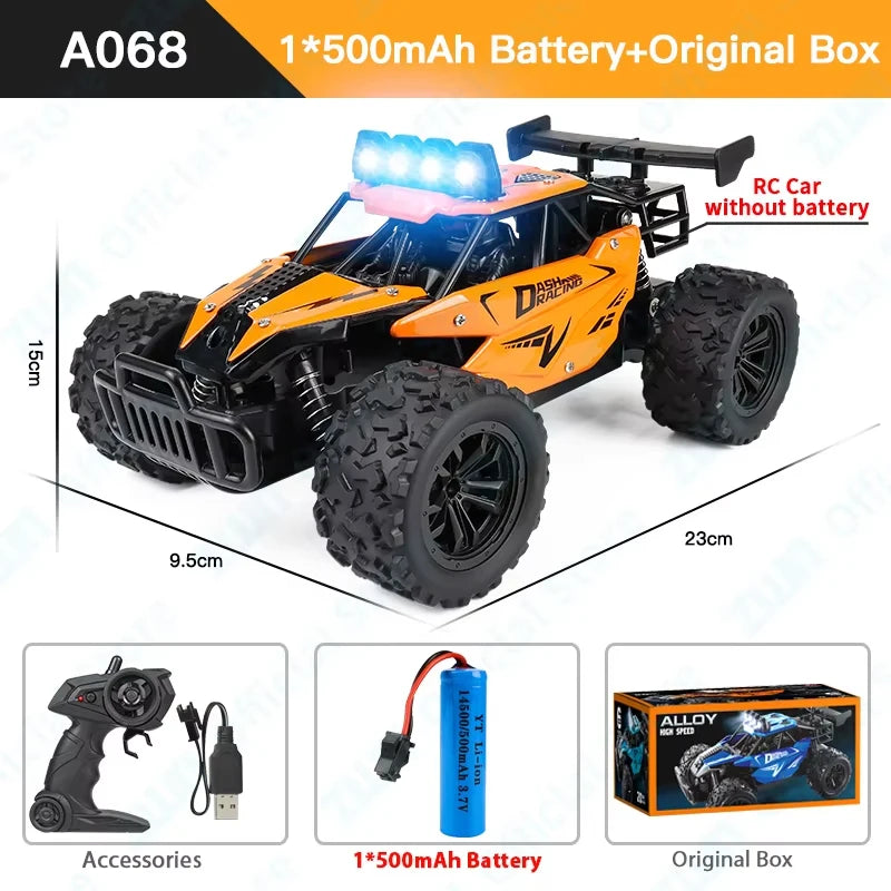 Durable ZWN RC car for Christmas gift packaging.