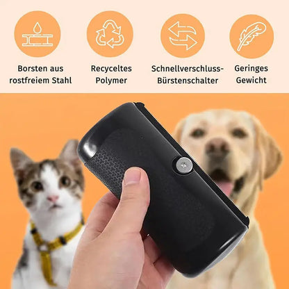 "horse grooming tool sweat scraper and hairbrush"