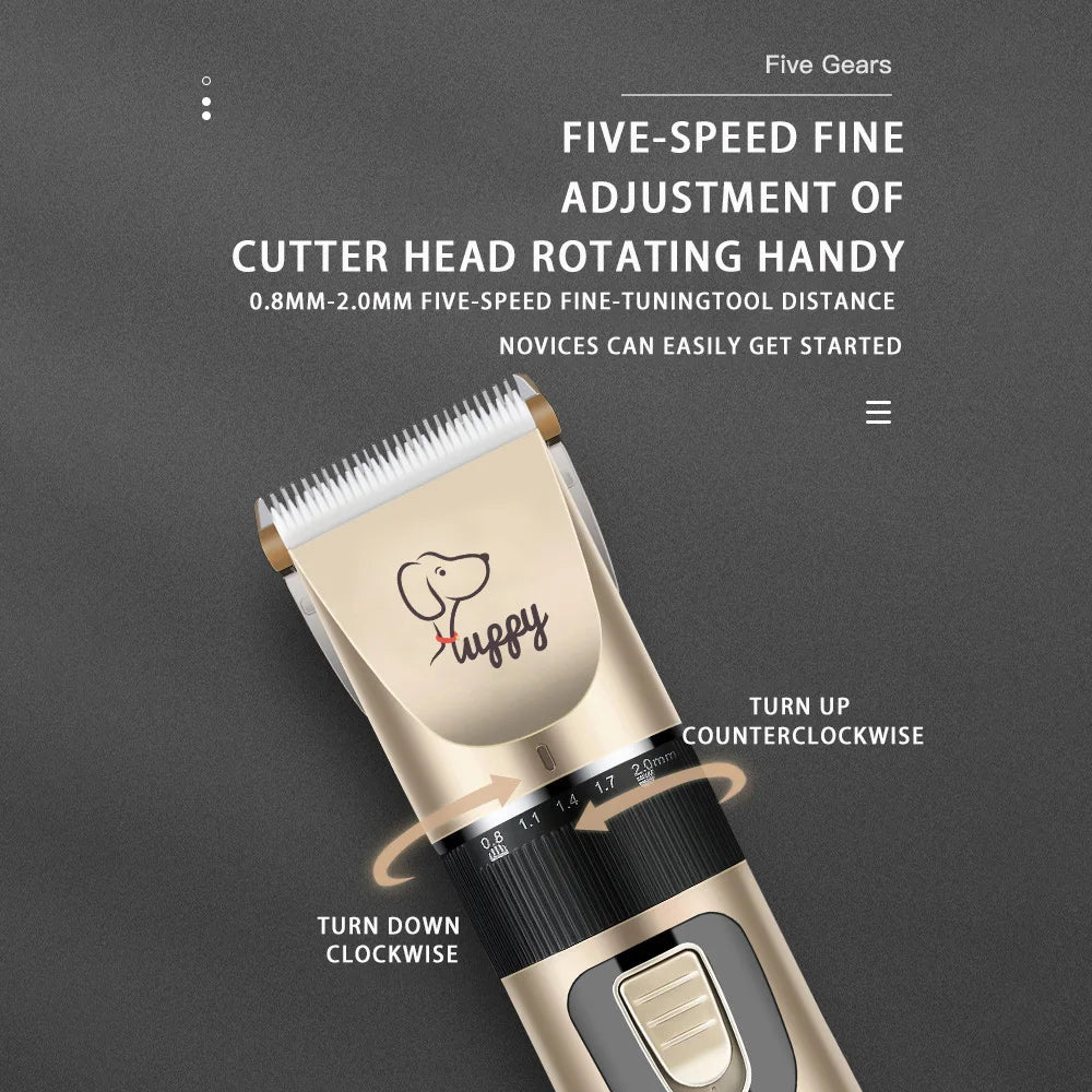 "pet grooming clipper set for home use"