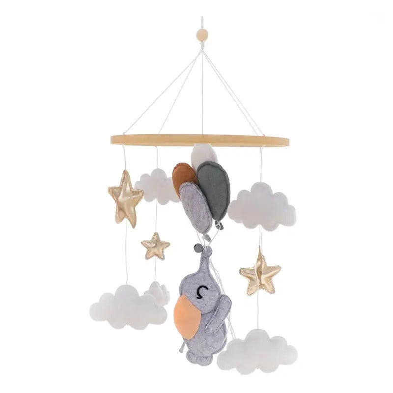 soothing nursery mobile with gentle melodies for baby sleep
