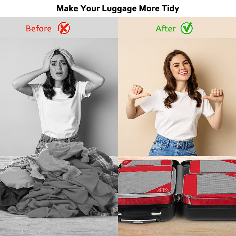 "Lightweight luggage organiser for clothes and shoes"