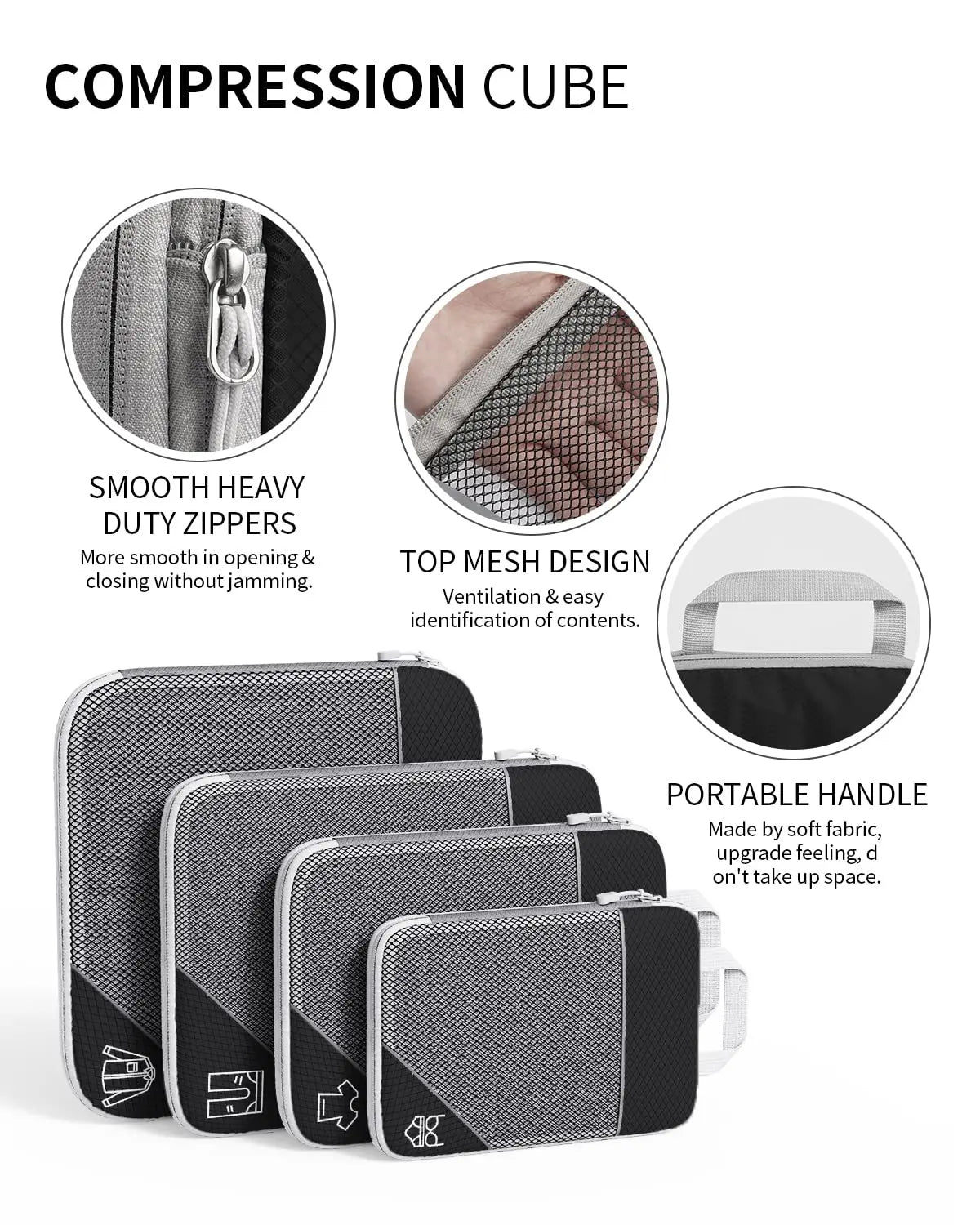 "Lightweight luggage organiser for clothes and shoes"