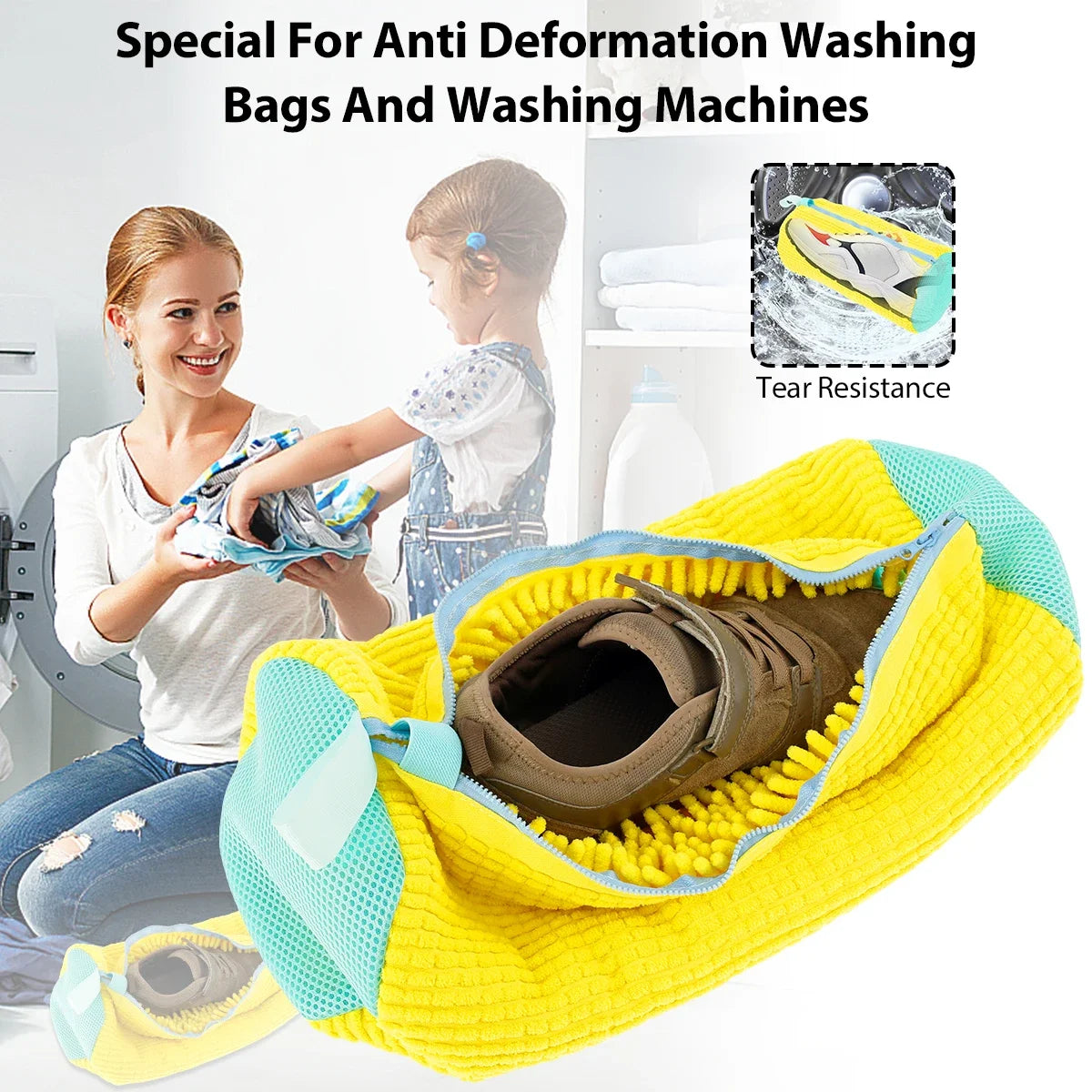 durable shoe laundry bag for everyday washing
