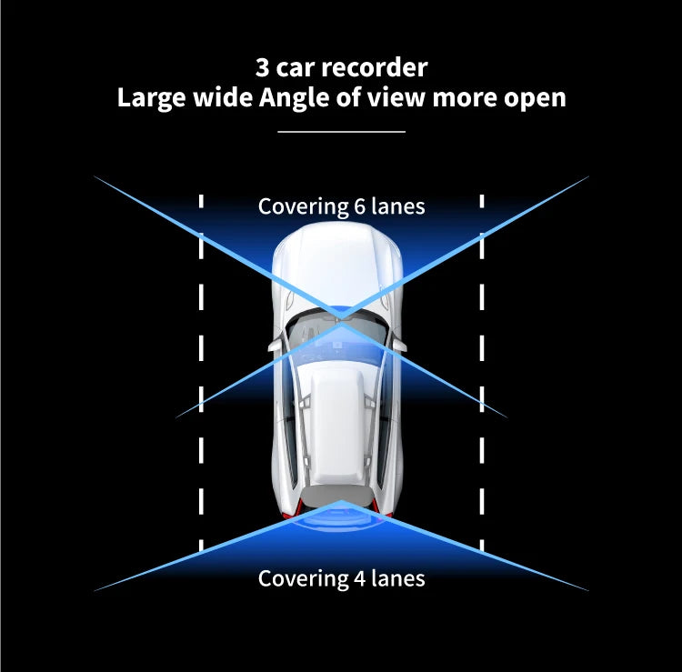 set of dash cam with cables and mounting accessories
