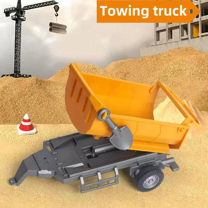 diy kids engineering vehicle toy set with electric drill
-