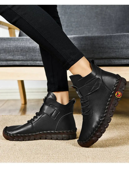 "Casual high top cotton boots for women winter fashion"