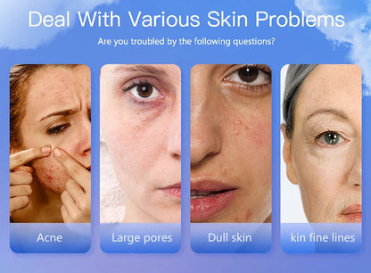 lcd display showing skin moisture levels in colours