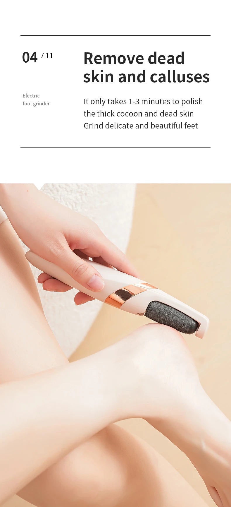 "Portable foot grinder pedicure machine pink"