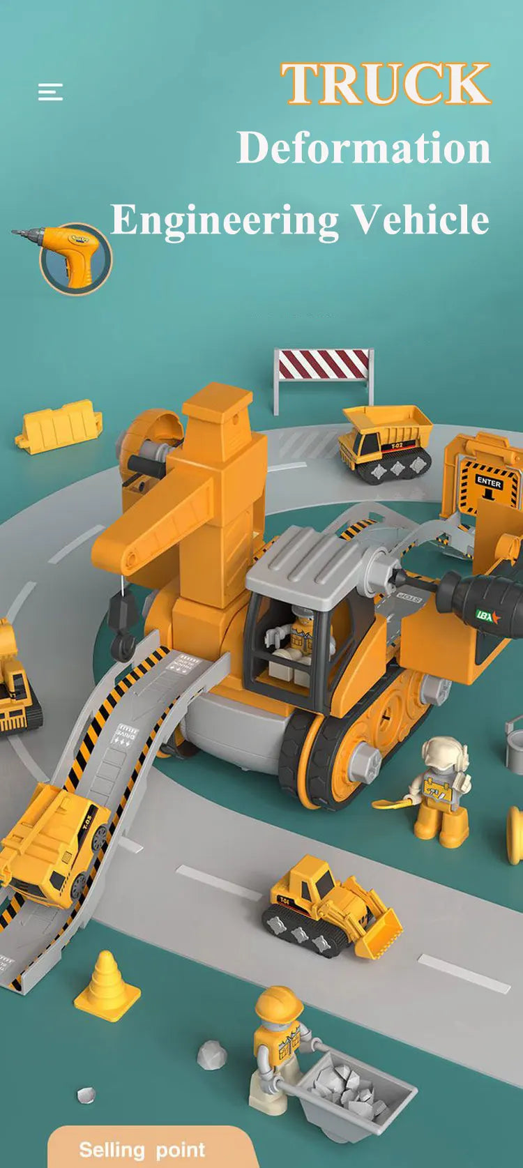 close-up of toy vehicle cockpit opening feature
1