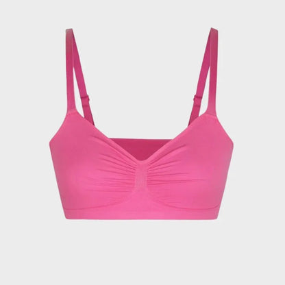 set of seamless bras in five colours and multiple sizes
4