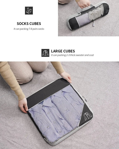 "Lightweight luggage organiser for clothes and shoes"