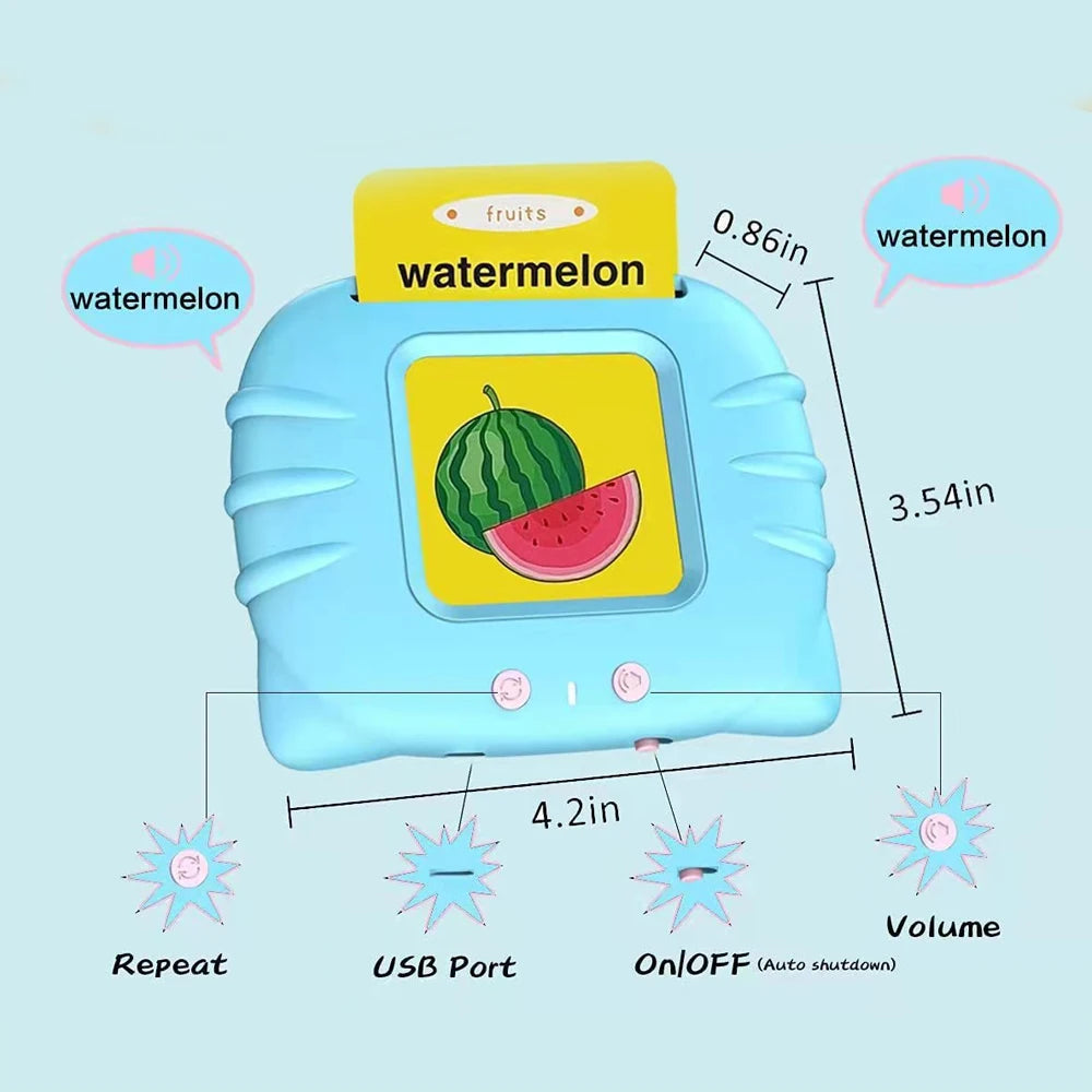 Interactive sound flashcards for early education.