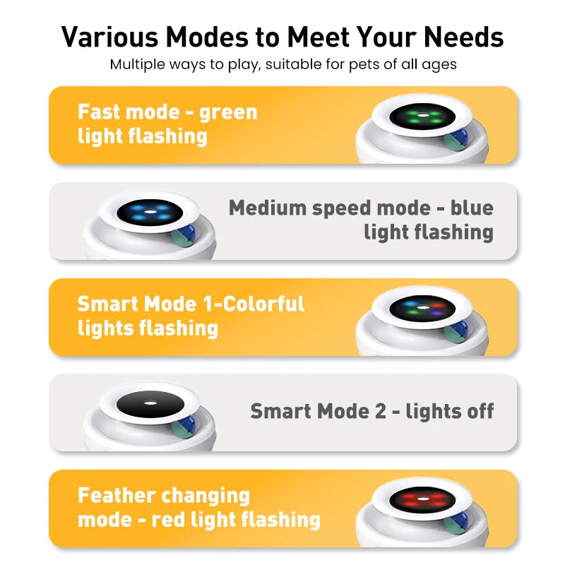 electronic feather teaser toy for cats and dogs