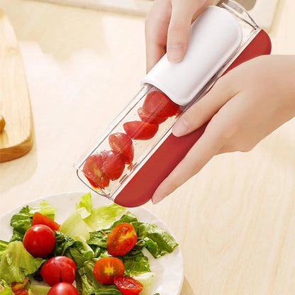 multi-function tomato and grape cutter kitchen tool
