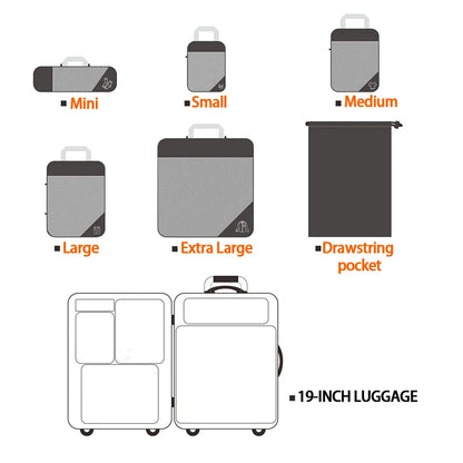 "Lightweight luggage organiser for clothes and shoes"