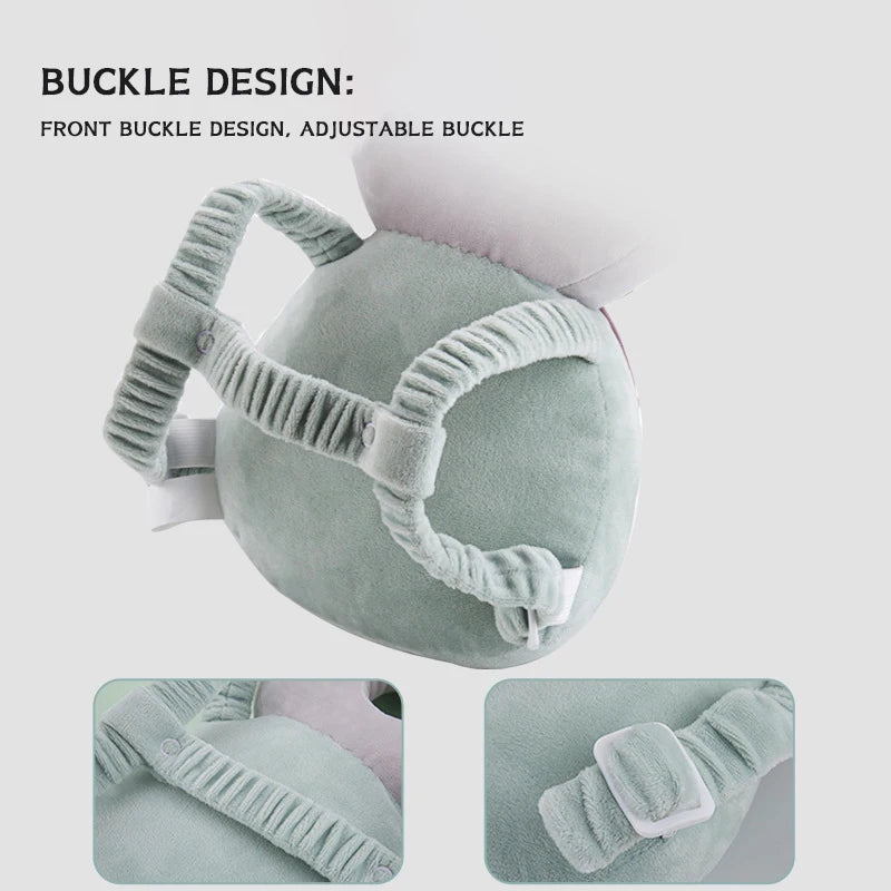 "pp cotton filled baby head pillow for learning to walk"