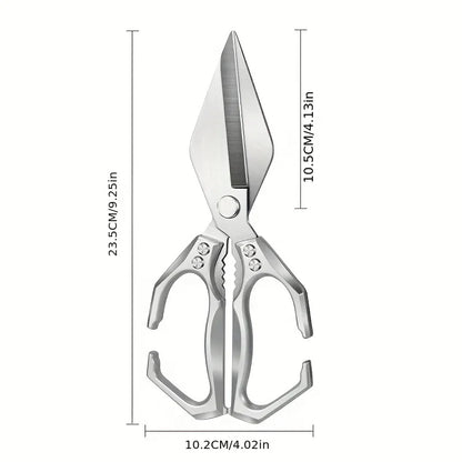 "Sharp stainless steel food scissors for turkey and quail"
