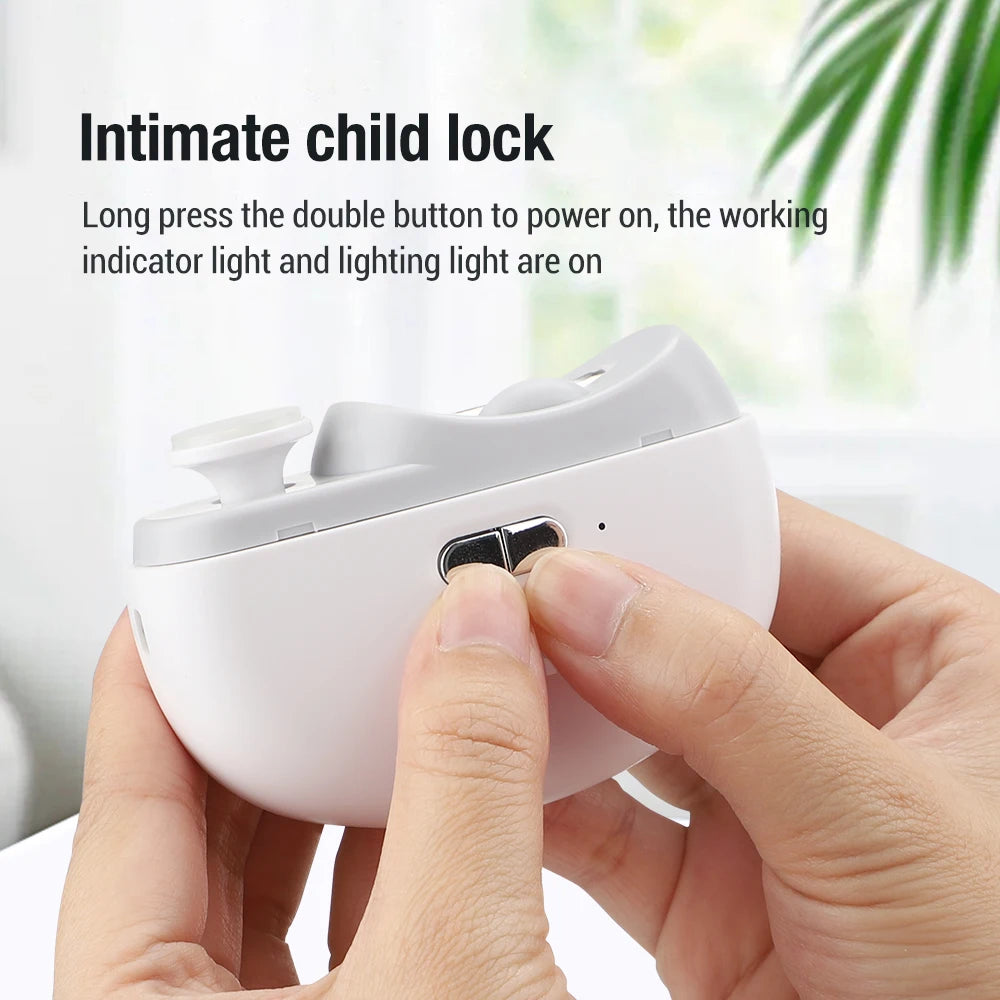 "cordless electric nail clipper with light"